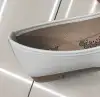 White low-heeled leather shoes that are fashionable and versatile for ladies Specification image